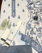 Bareeze Dhanak 3 Piece Unstiched Full Embroidery With Dhanak Embroidery Shawl