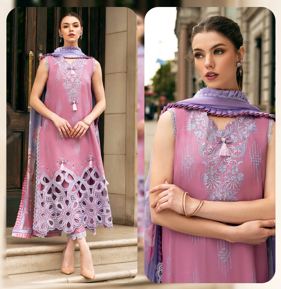 MUSHQ Brand 3 Piece Full  Heavy Embroiderd With Chicken Kari For Women