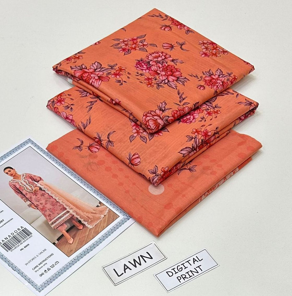 Bin Saeed & Beechtree Brand Lawn 3 Piece Unstiched For Women Summer Season
