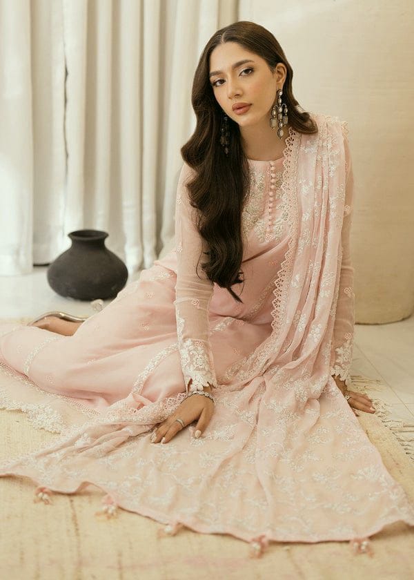 AZURE : Organza Full Embroidered 3 Piece Unstiched Suit For Women Party Wear