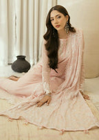 AZURE : Organza Full Embroidered 3 Piece Unstiched Suit For Women Party Wear