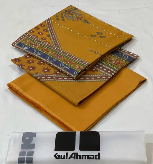 Gul Ahmed 3 Piece Unstiched Printed Suit with Lawn Duppata