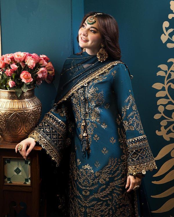 Brand : Asim Jofa Chiffon Full Embroidery 3 Piece Unstiched Suit With Chiffon Ready To Wear Duppata For Women Summer Season