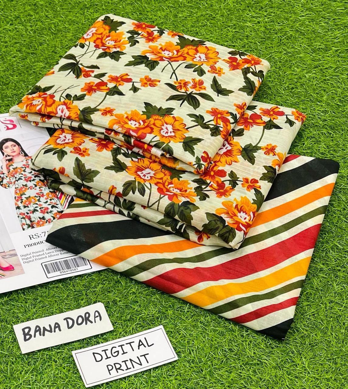 Bin Saeed & Beechtree Brand Lawn 3 Piece Unstiched For Women Summer Season