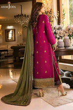 Brand: Asim Jofa Chiffon Full Embroiderd 3 Piece Unstiched Suit With Chiffon Ready to Wear Duppata