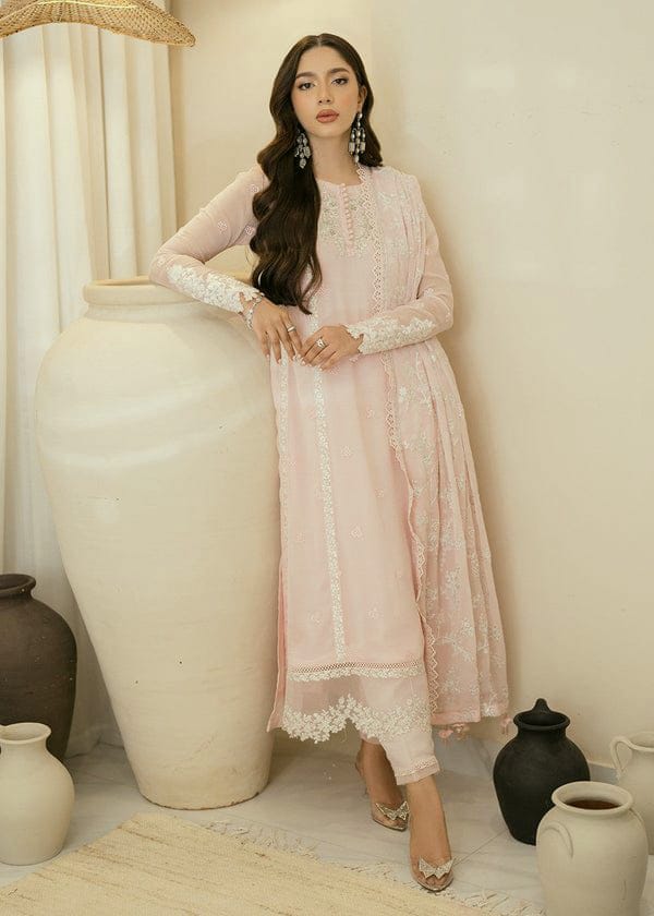 AZURE : Organza Full Embroidered 3 Piece Unstiched Suit For Women Party Wear