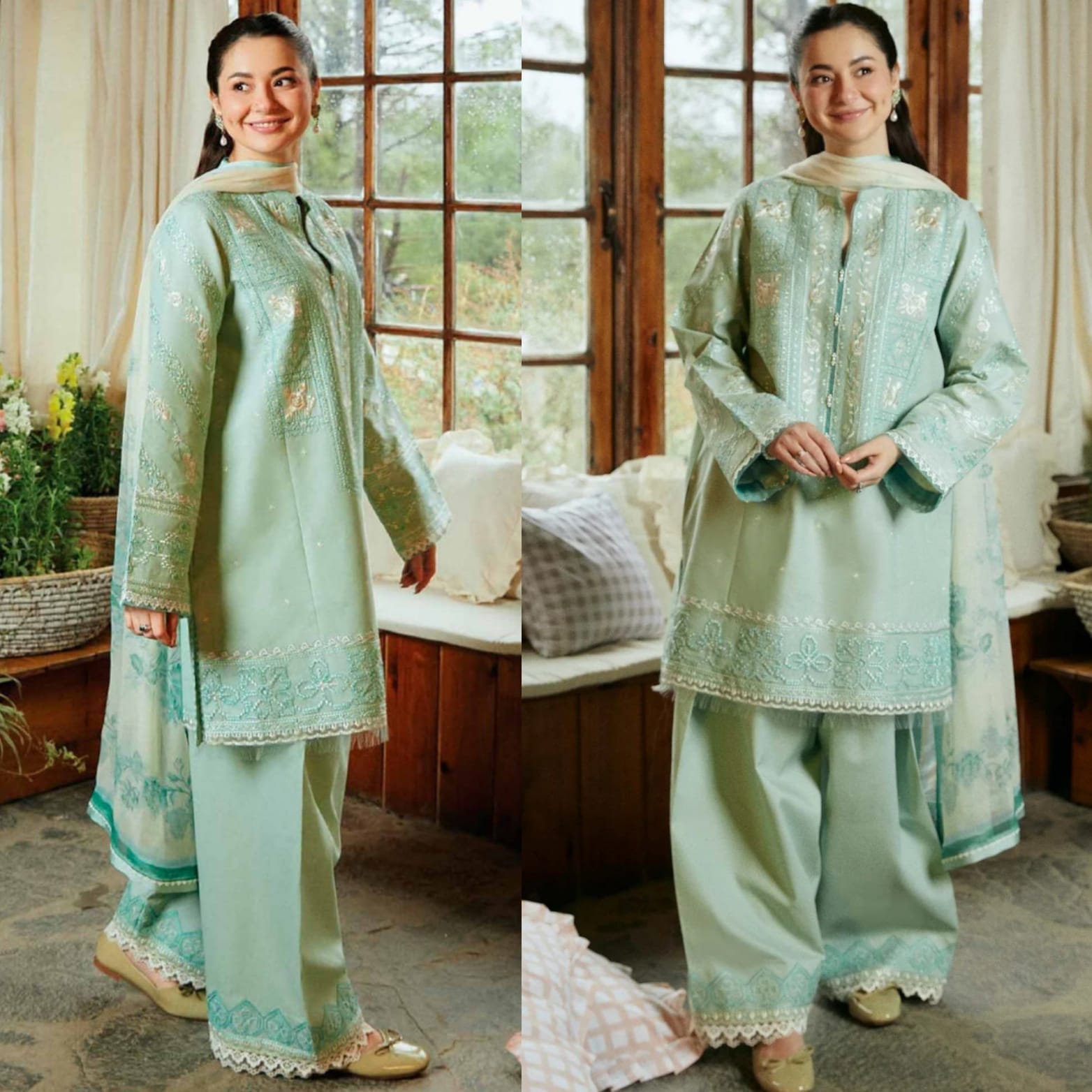 BRAND: ZARA SHAHJAHAN LAWN 3 Pc Unstiched Full Embroidery With Lawn Printed Duppata For  Women