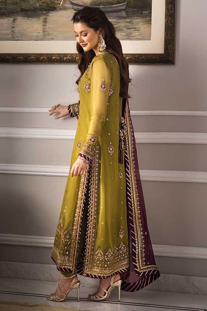 Brand : Asim Jofa Chiffon Full Embroidery Suit 3 Piece Unstiched For Women Summer Season